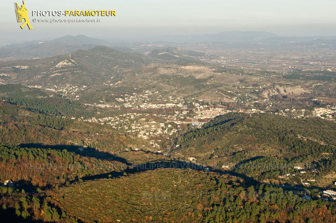 Les Cévennes vue du ciel