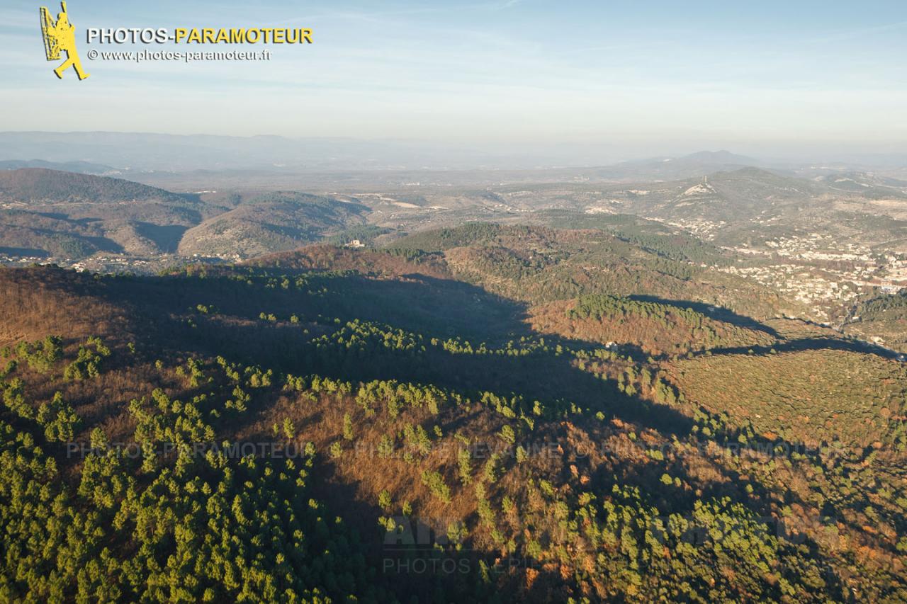 Les Cévennes vue du ciel