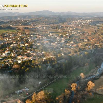 Les Cévennes vue du ciel