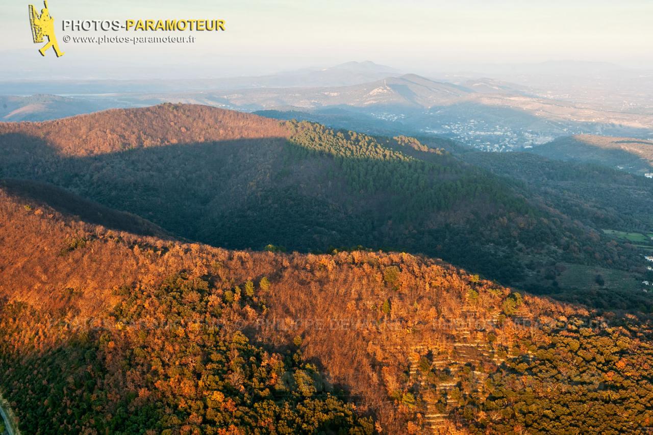 Les cévennes vue du ciel